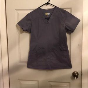 Nurse scrubs top and bottom.